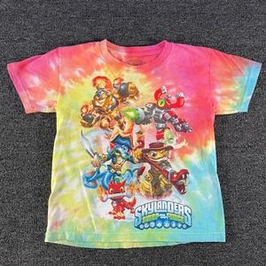 Skylanders T-Shirt Boys XS Multicolor Good Swap Force Tie Dye Graphic Tee
